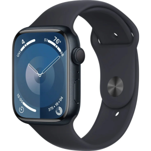 Apple Watch saries9, Cellular, 45mm, Midnight, Midnight Sport Band