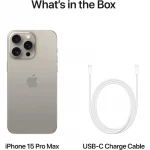 Apple iPhone 15 Pro Max, 256GB, Natural Titanium