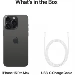 Apple iPhone 15 Pro Max, 1TB, Black Titanium
