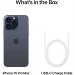 Apple iPhone 15 Pro Max, 1TB, Blue Titanium
